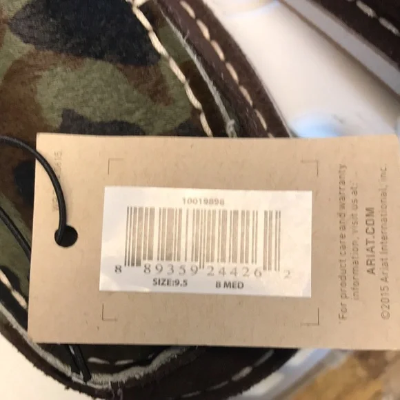 Ariat Women's Camo and Brown Slip-On Shoes - Picture 9 of 10